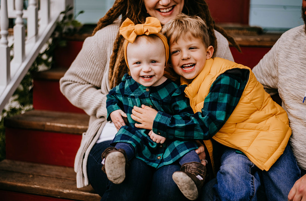 Natalie Broders family portrait Natalie Broders family portrait, son and daughter